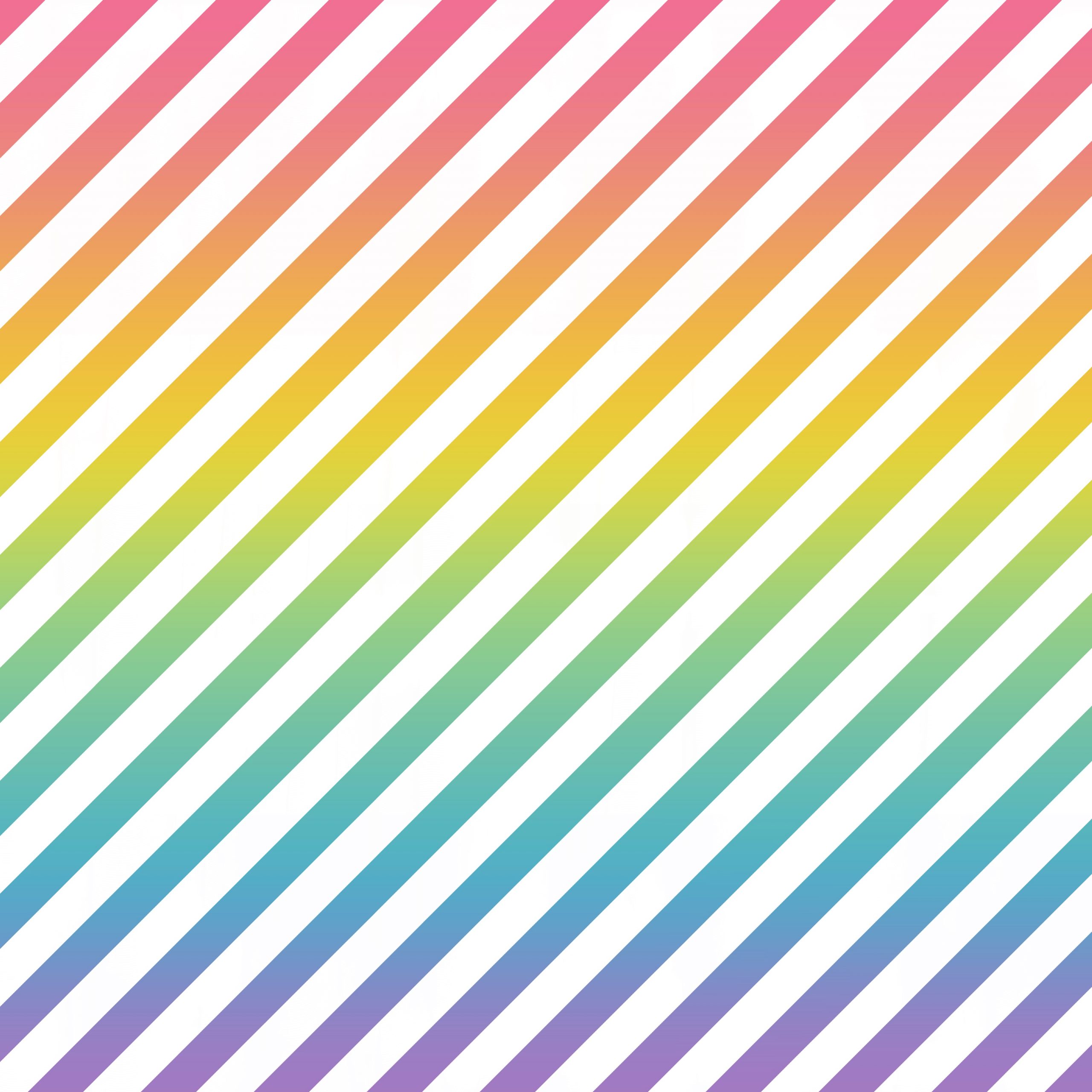 Patrón de líneas inclinadas color arcoiris en degradado y blanco intercalados
