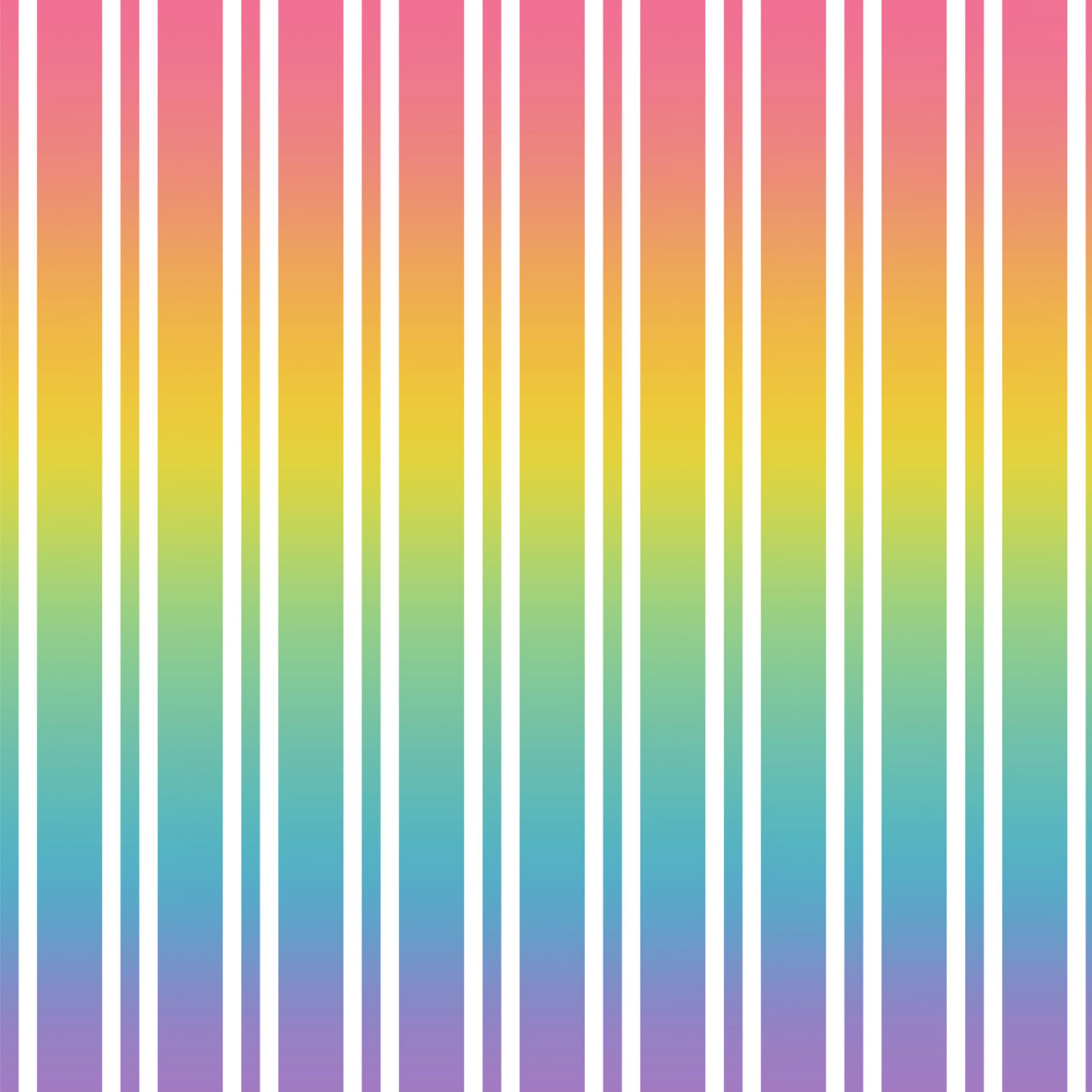 Papel digital para scrapbooking de líneas blancas dobles sobre un fondo de colores arcoiris
