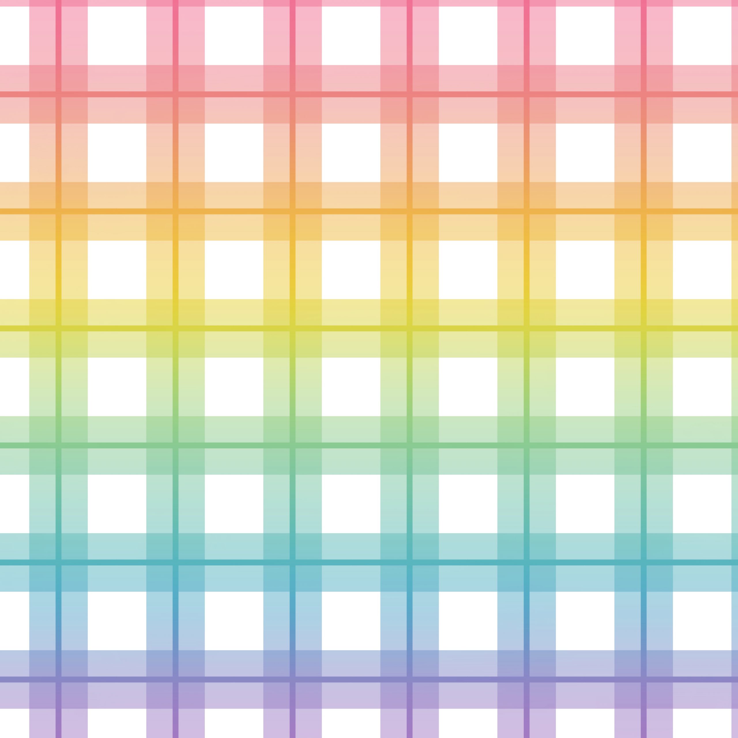 Papel scrapbook digital, de cuadros de colores estilo tartán sobre un fondo blanco