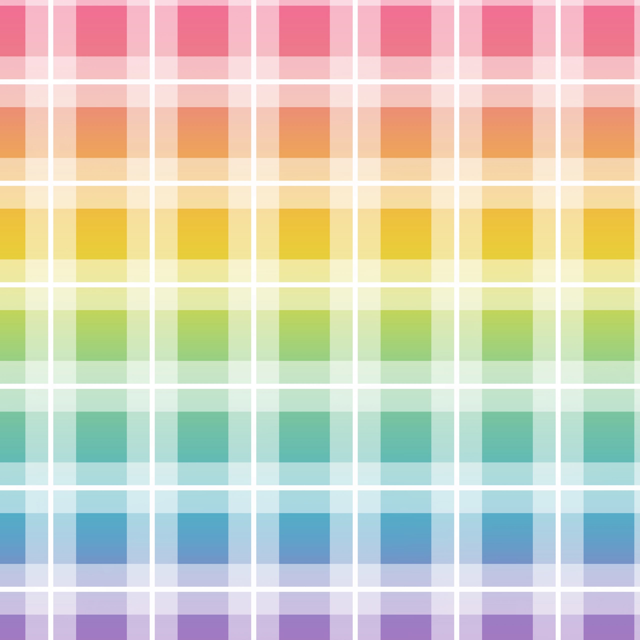 Papel para scrapbooking digital de cuadros de colores arcoiris estilo tartán grandes