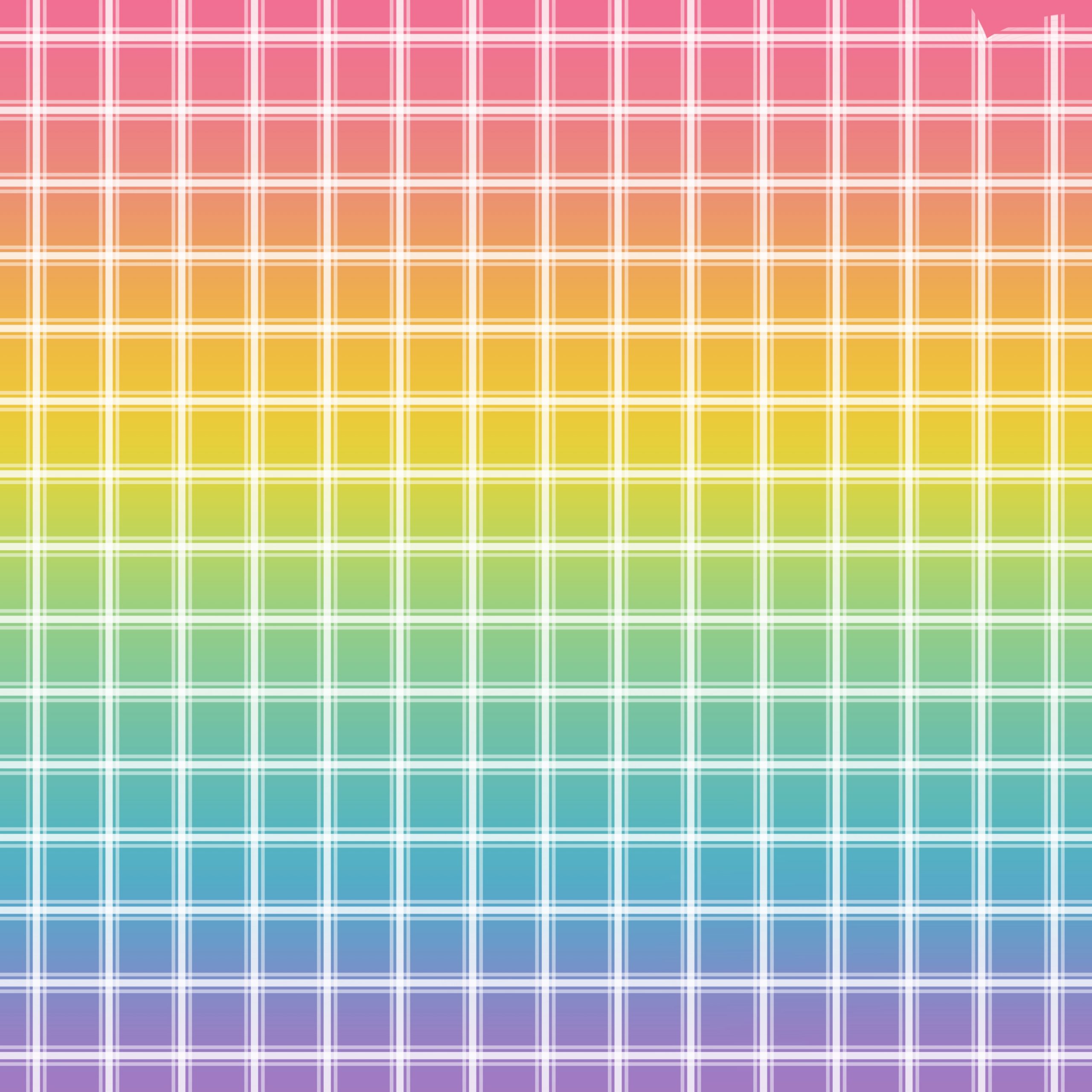 Papel digital para scrapbooking virtual de patrón de líneas horizontales y verticales sobre un fondo de colores arcoiris