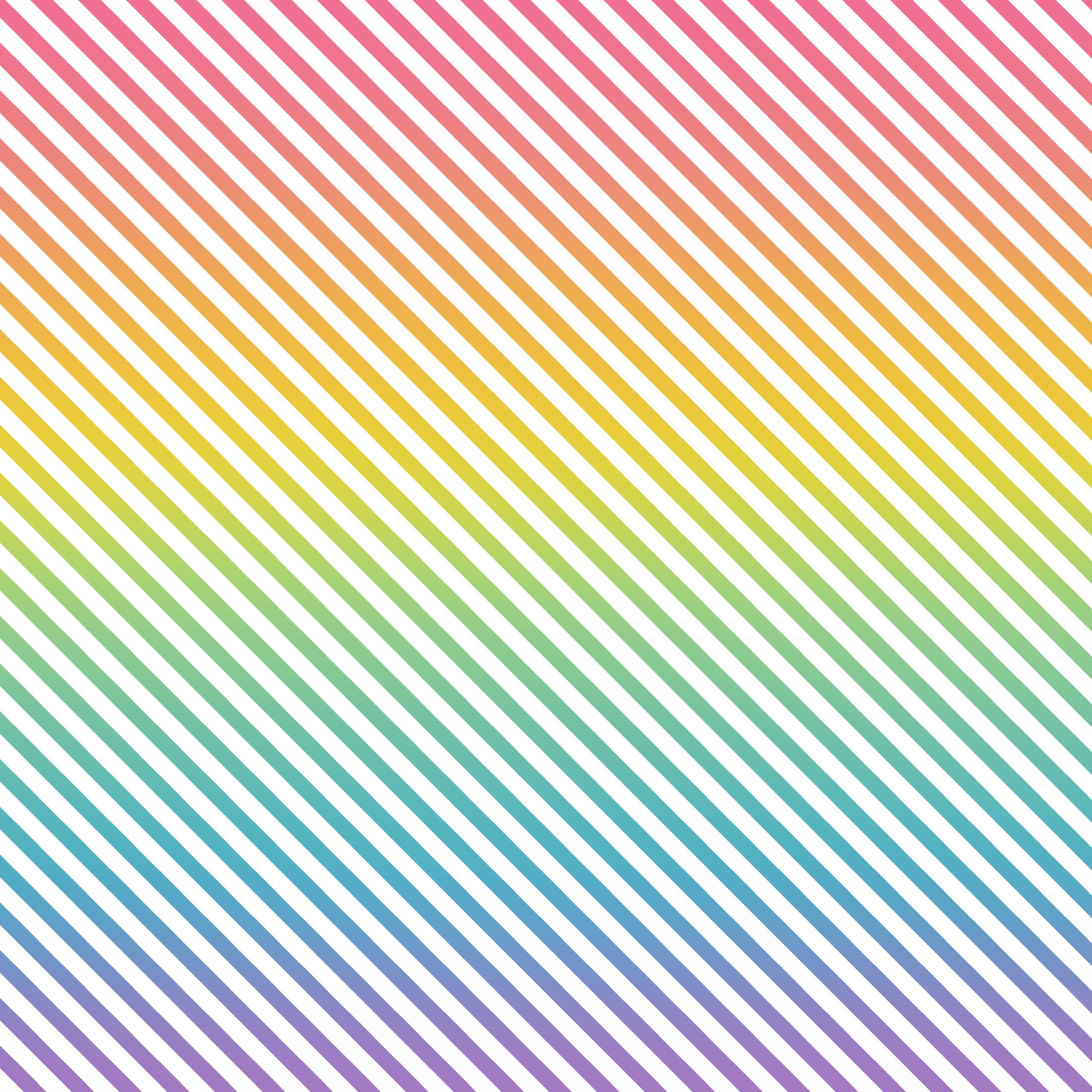 Papel digital de líneas inclunadas muy finas en color blanco y arcoiris